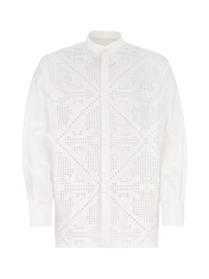 Valentino Pointelle Knit Shirt