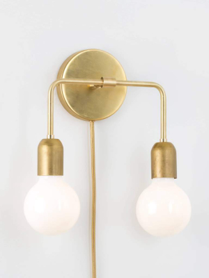 Bend Duo Plug-in Sconce