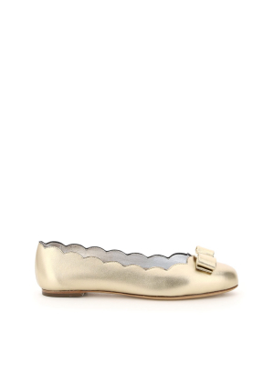 Salvatore Ferragamo Vara Shell Ballet Flats