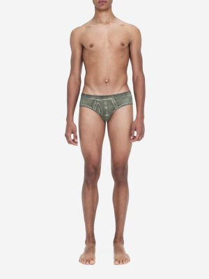 Vintage Wash Briefs Khaki