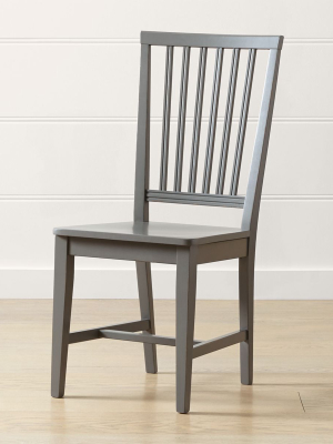 Village Grey Wood Dining Chair