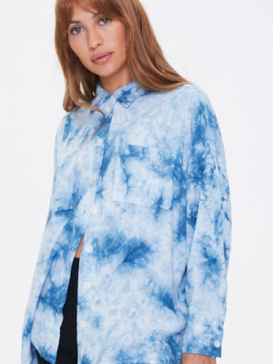 Cloud Wash High-low Shirt