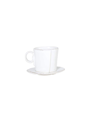 Vietri Lastra Espresso Cup & Saucer - Available In 6 Colors
