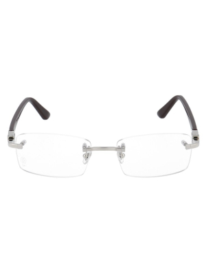 Cartier Rimless Rectangular Lens Glasses