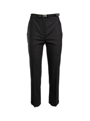 Prada Clasp Belted Pants