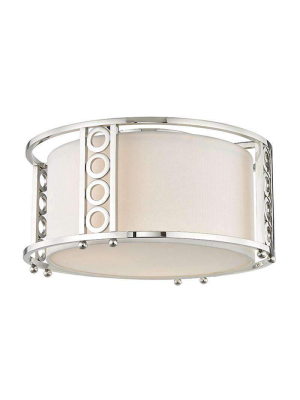 Infinity 3 Light Flush Mount Polished Nickel