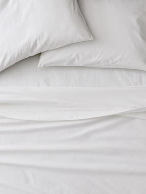 Organic Washed Cotton Percale Sheet Set