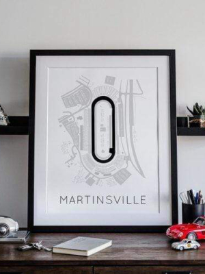 The Paperclip - Martinsville Speedway Racetrack Poster