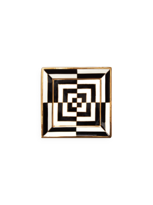 Op Art Square Tray