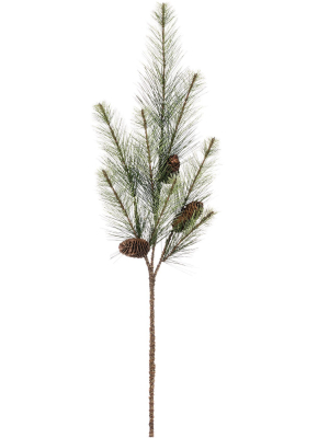 Sullivans Artificial Black Hills Pine Spray 32"h Green