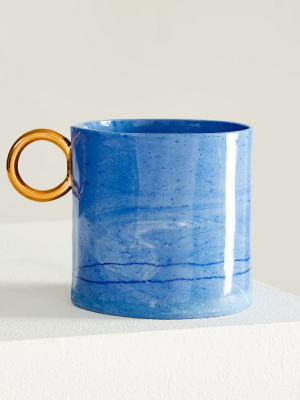 From Fran 12oz Mug - Marbled Blue