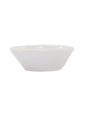 Vietri Viva Fresh Small Oval Bowl - Linen