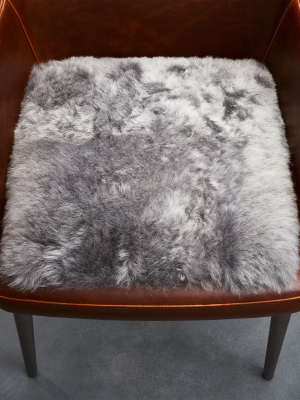 Grey Icelandic Sheepskin Chair Pad