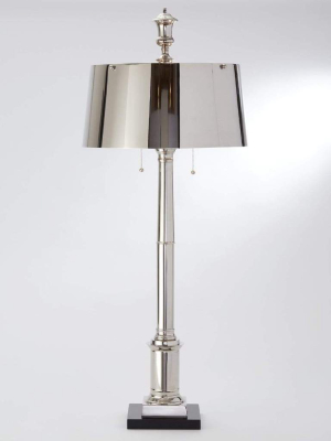 Global Views Library Lamp Nickel