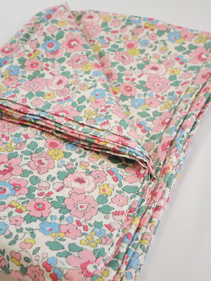 Flat Top Sheet Made With Liberty Fabric Betsy Candy Floss