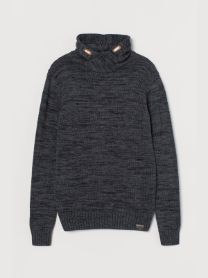 Chimney-collar Sweater