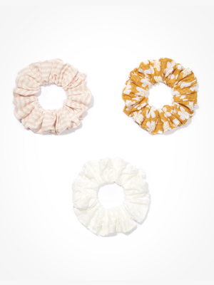 Aeo Striped Scrunchies 3-pack