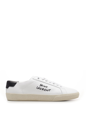 Saint Laurent Court Classic Sl/06 Embroidered Sneakers