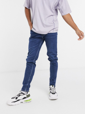 Weekday Cone Jeans In Sway Blue