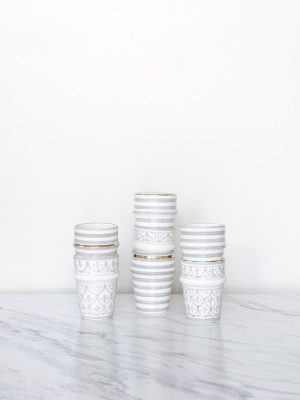 Moroccan Ceramic Cup - Gray