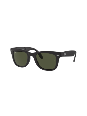 Ray-ban Rb4105 601s Unisex Square Lifestyle Sunglasses Black