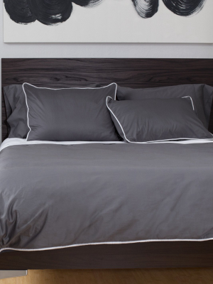 Charcoal Grey Hayes Nova Duvet Cover