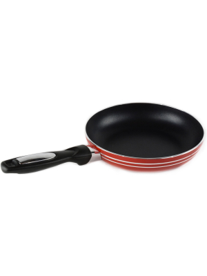 Gourmet Chef 8 Inch Non Stick Fry Pan With Induction Base - Red