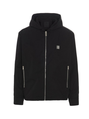 Givenchy 4g Patch Hooded Windbreaker Jacket