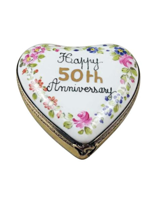 50th Anniversary Heart Limoges