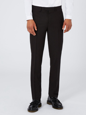 Black Skinny Fit Tuxedo Pants