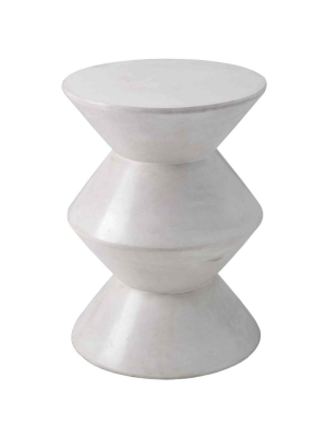 Union End Table, White