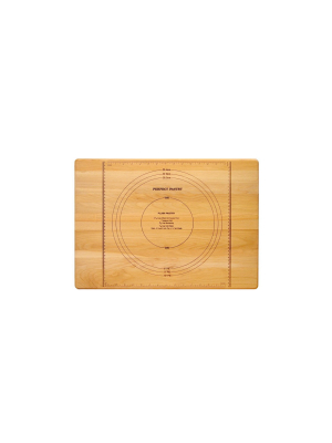 Wood Reversible Pastry Cutting Board In Birch Brown-pemberly Row