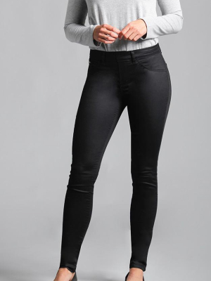 Kelly Skinny Satin Black