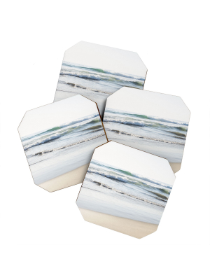 Bree Madden Ponto Waves Coaster Set - Deny Designs