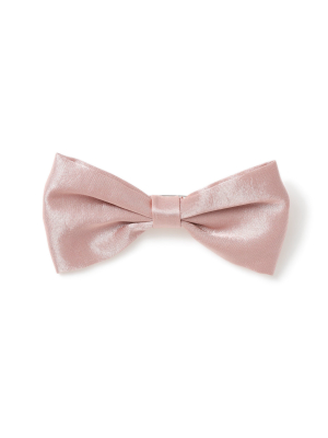 Pink Satin Bow Tie*
