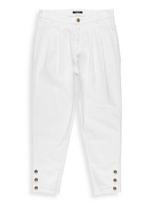 Balmain Kids Button Detail Jeans