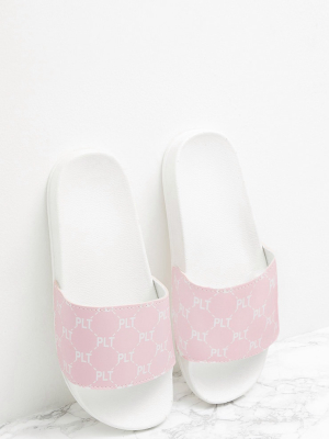 Prettylittlething Pink Slides