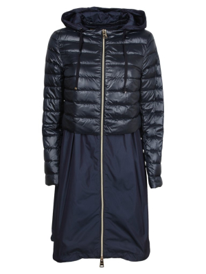 Herno Contrast Panel Padded Coat