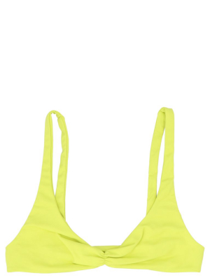 The Attico Twisted Triangle Bikini Top