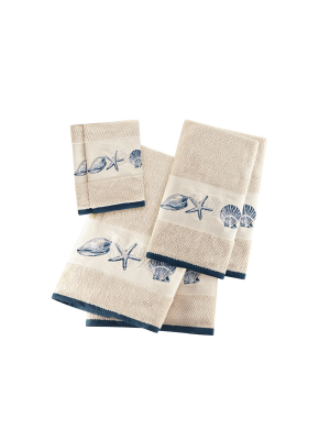 6pc Bath Towel Set Blue