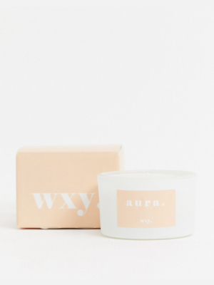 Wxy. White Woods + Amber Down Candle