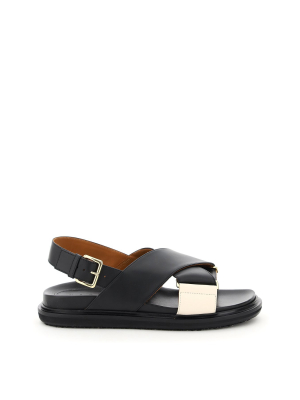 Marni Criss-cross Fussbett Sandals