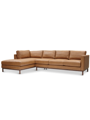 Freehand Arm Left Sectional In Ginger