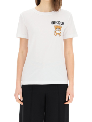 Moschino Teddy Logo Embroidered T-shirt