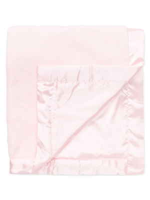 Pink Plush Receiving Blanket