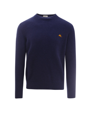 Etro Logo Embroidered Knit Jumper