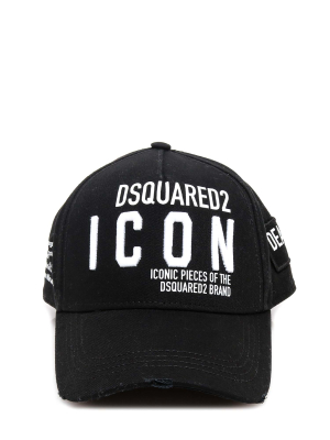 Dsquared2 Logo Embroidered Baseball Cap