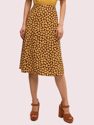 Sunny Bloom Midi Skirt