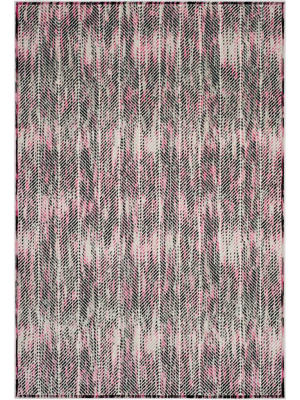 Skyler Chevron Gray/pink Area Rug