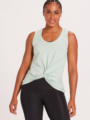 Knotted Tank Top - Mint
